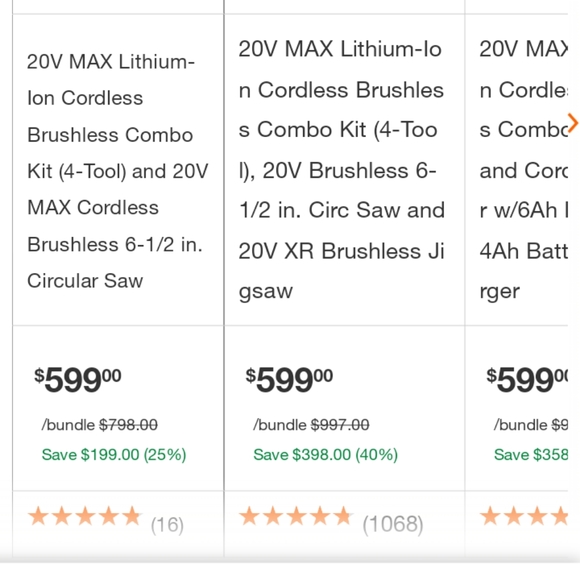 Dewalt 4 tool combo kit - Picture 2 of 2